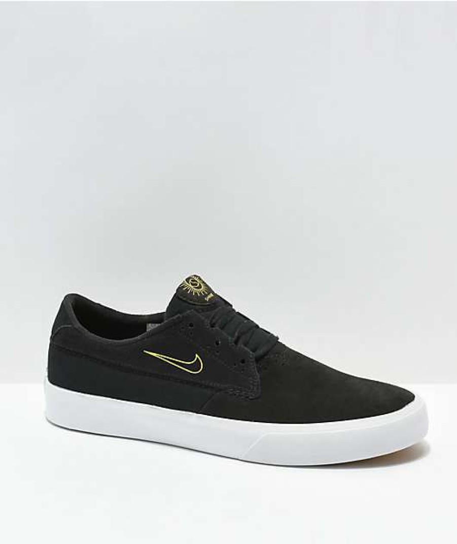 Nike * | Nike Sb Shane Black & University Gold Skate Shoes Promotions