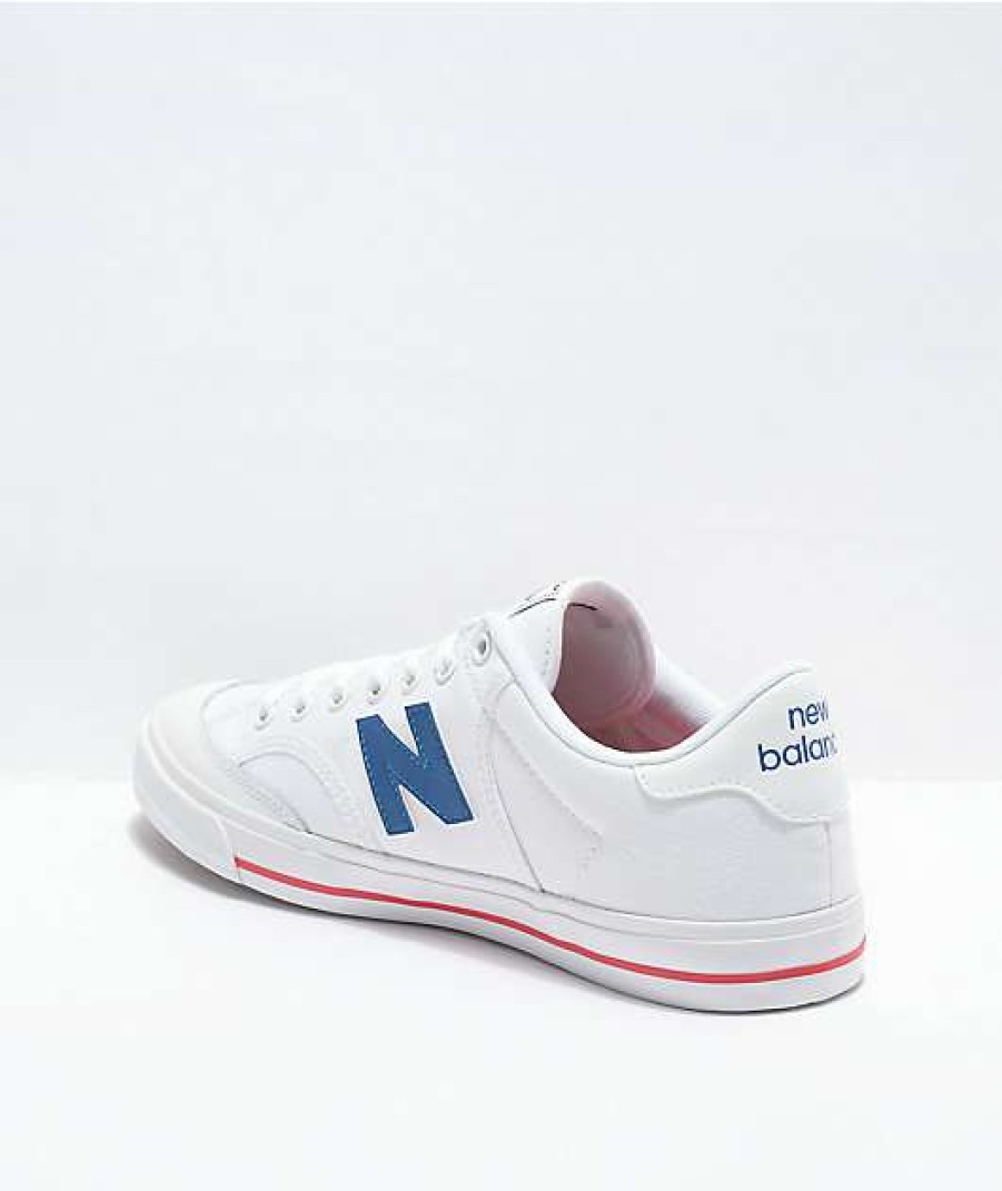 Skate Shoes * | New Balance Numeric 212 White, Red, & Blue Skate Shoes Outlet