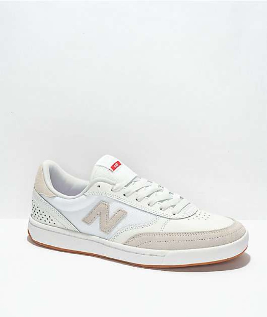 Sneakers * | New Balance Numeric 440 White & Gum Skate Shoes Outlet