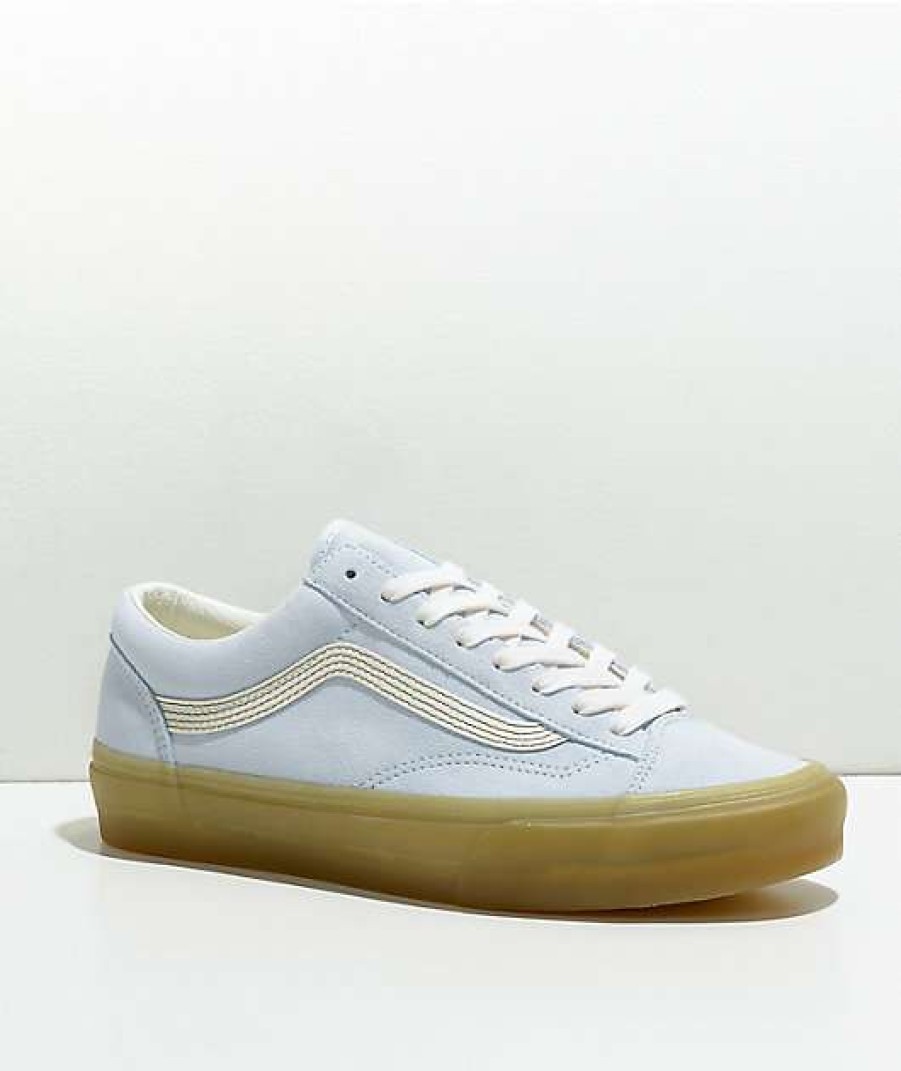 Vans * | Vans Old Skool Delicate Blue, Marshmallow, & Double Light Gum Skate Shoes Promotions