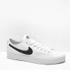 Nike * | Nike Sb Blazer Court White & Black Skate Shoes Promotions