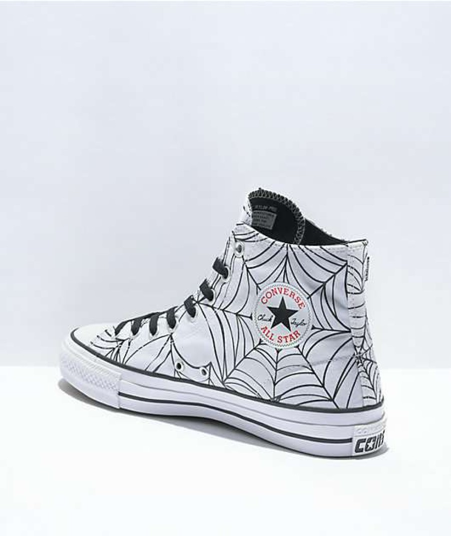 Shoes * | Converse Chuck Taylor All Star Pro Spiderweb White & Black Skate Shoes Outlet