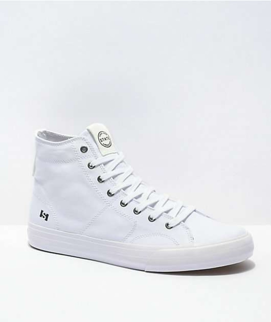 Skate Shoes * | State Bushwick White Skate Shoes Outlet