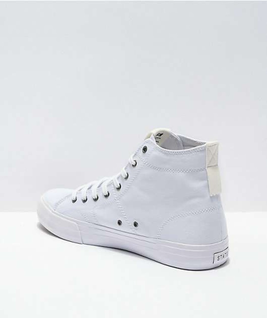 Skate Shoes * | State Bushwick White Skate Shoes Outlet