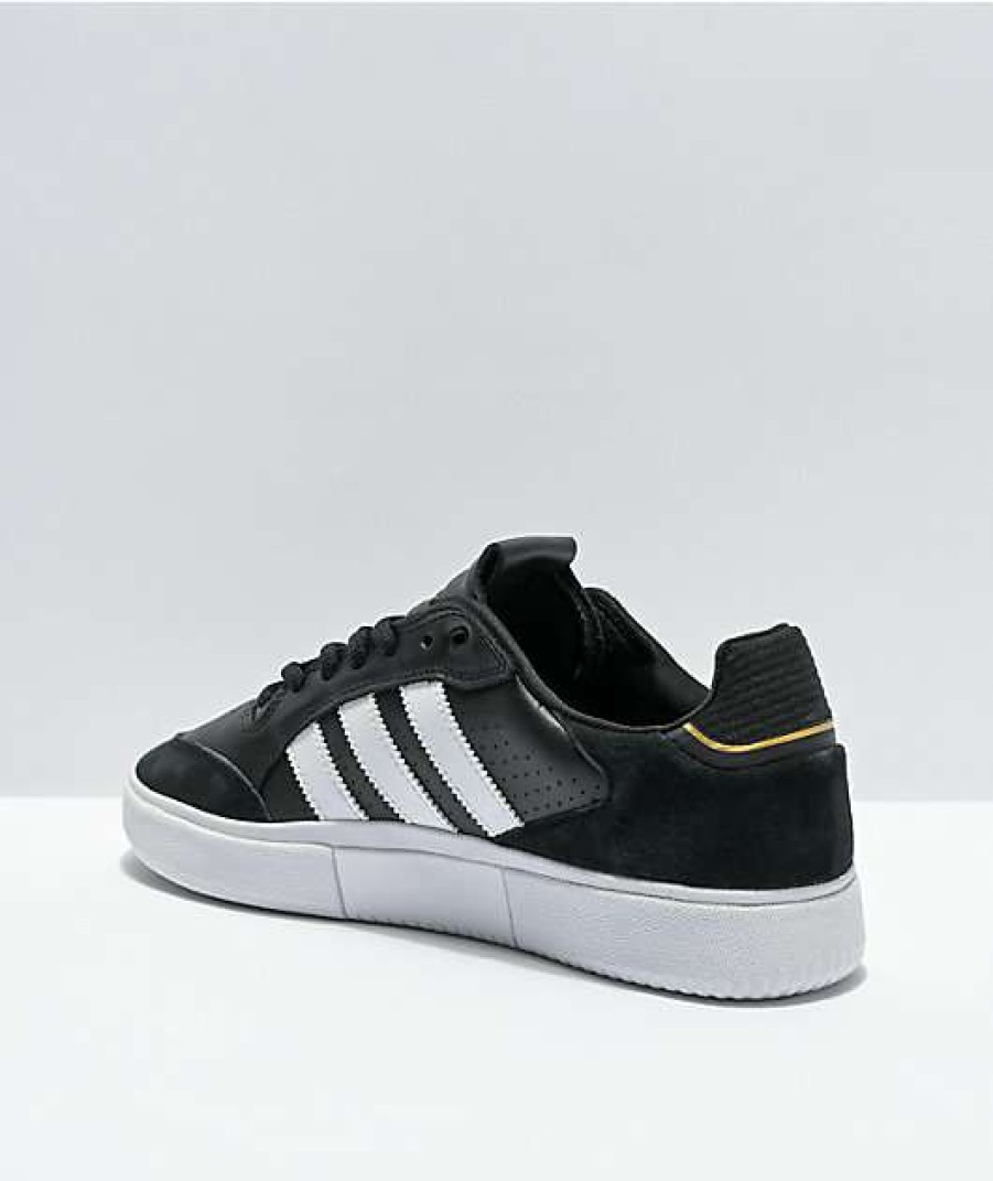 Shoes * | Adidas Tyshawn Low Black, White & Gold Shoes Promotions