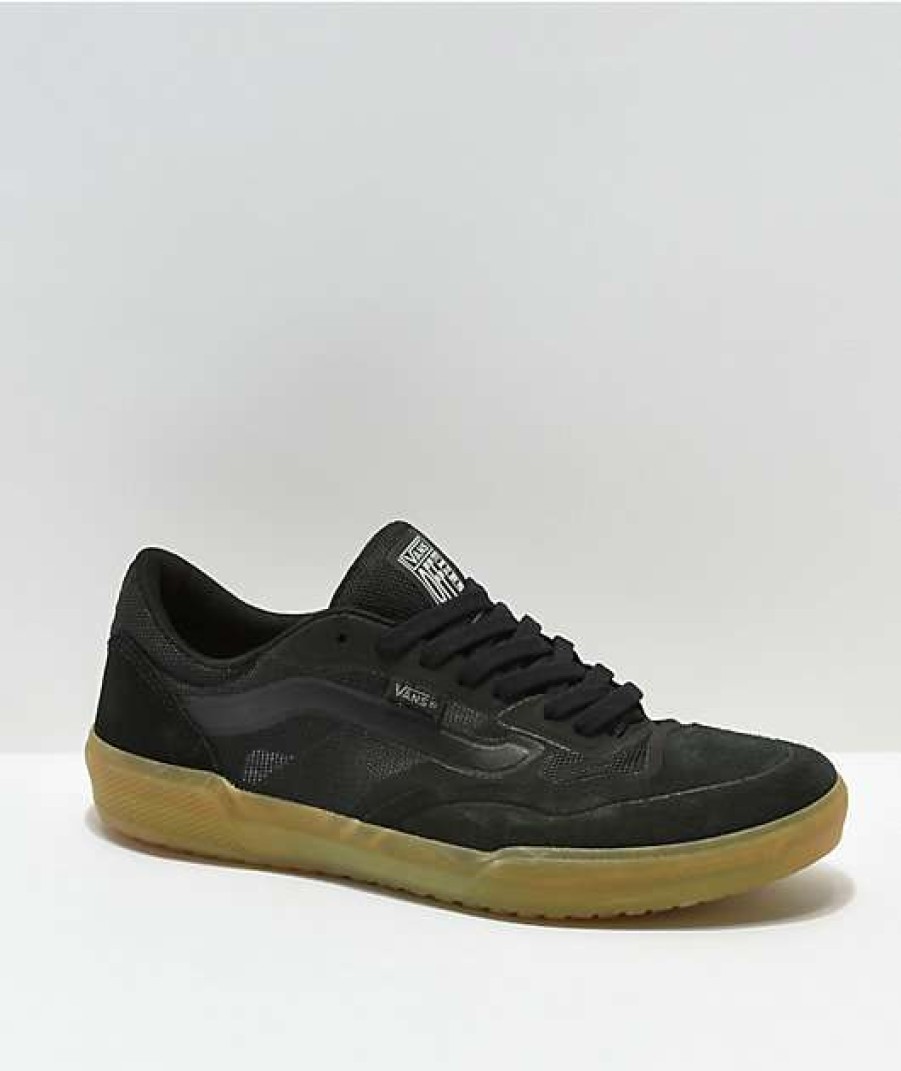 Vans * | Vans Skate Ave Pro Black & Gum Skate Shoes Promotions